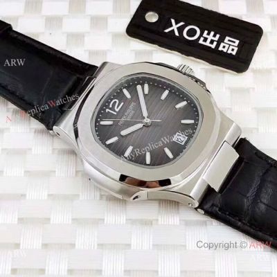Copy Patek Philippe Automatic Nautilus Wristwatch - SS Gray Dial